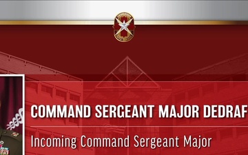 BAMC CSM Change of Command Ceremony