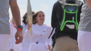 Olympic Torch Comes to Sainte-Mere-Eglise