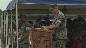 B-Roll: HQ Bn. holds change of command ceremony