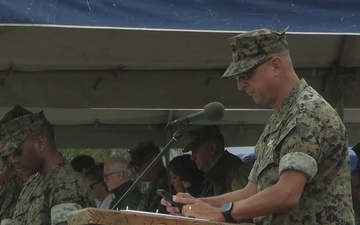 B-Roll: HQ Bn. holds change of command ceremony