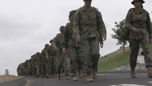 B-Roll: Marines with 1st MARDIV participate in hike