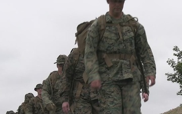 B-Roll: Marines with 1st MARDIV participate in hike