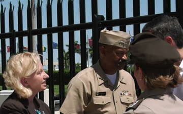 President Santiago Pena Visits General Richardson at US Southern Command