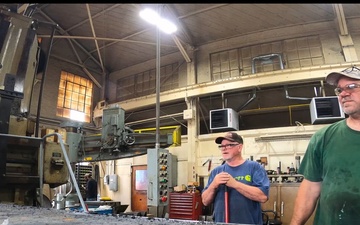 Marietta Repair Station fabricates parts to support maintenance operations at Hannibal Locks and Dam