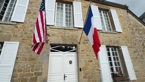 SOCEUR and USASFC honors French resistance during a ceremony at Sainte-Marie-du-Mont