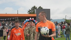Carentan Friendly Soccer-Football Match B-roll