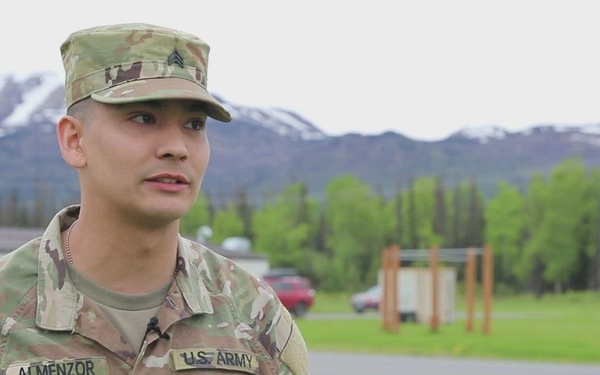 49th Theater Gateway Deployment Ceremony, Sgt. Almenzor A-Roll