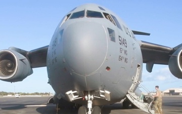 Hawaii Air National Guard transports medical supplies for hurricane preparedness exercise