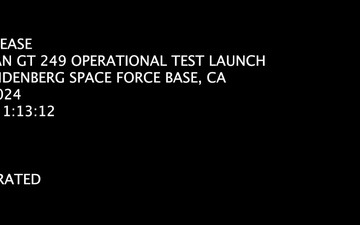 MINUTEMAN III TEST LAUNCH SHOWCASES READINESS OF U.S. NUCLEAR FORCE’S  SAFE, EFFECTIVE DETERRENT (NON-NARRATED)