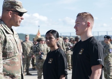 Arctic Angel Rendezvous Week Enlistment and Reenlistment Ceremonies