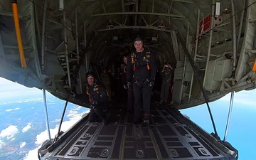 Soldiers from Army Golden Knights jump in Normandy, France for D-Day commemoration ceremonies