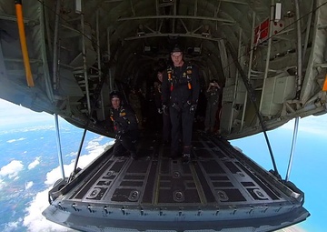 Soldiers from Army Golden Knights jump in Normandy, France for D-Day commemoration ceremonies