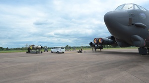 Bomber Task Force Europe 24-3: Airmen perform maintenance on B-52s B-Roll