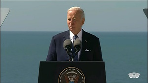 Biden Speaks at World War II Monument