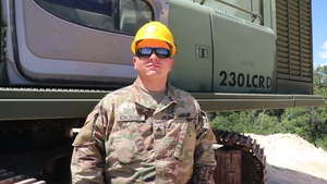 Engineer Soldier discusses demolition-related troop project at Fort McCoy