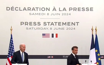 President Biden and President Emmanual Macron of France Deliver Statements to the Press