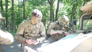 Reconnaissance training at Fort Indiantown Gap