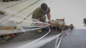 4th Recon Marines pack parachutes for free-fall operations in Sweden in support of BALTOPS 24 – B-Roll Package