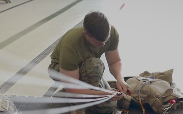 4th Recon Marines pack parachutes for free-fall operations in Sweden in support of BALTOPS 24 – B-Roll Package
