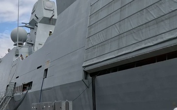 NCHB 1 and Danish Navy load missiles