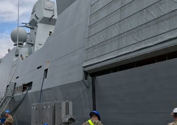 NCHB 1 and Danish Navy load missiles