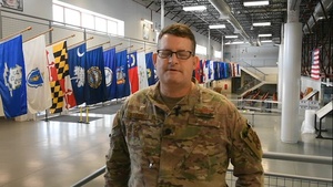 Exercise controller, Lt. Col. Mike Hackman, on Exercise Iron Keystone