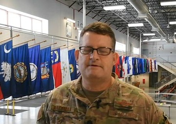 Exercise controller, Lt. Col. Mike Hackman, on Exercise Iron Keystone
