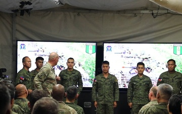 JPMRC-X | Philippines Army Lt. Gen. Roy M. Galido visit to JOC and AAR (B-Roll)