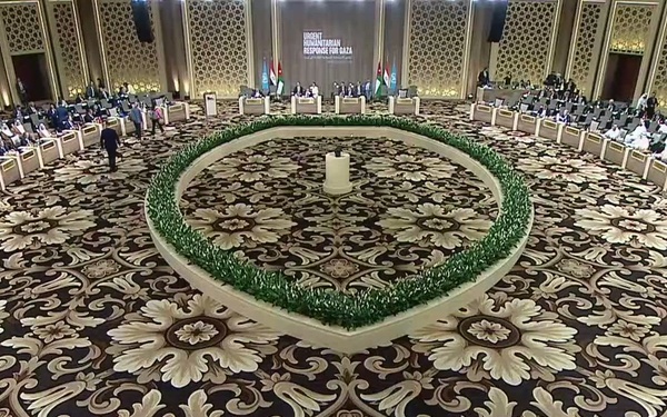 Secretary Blinken participates in a “Call for Action: Urgent Humanitarian Response for Gaza” international conference in Sweimeh, Jordan