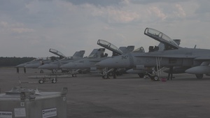 U.S. Marines with VMFA-312 conduct flight operations during Distributed Aviation Operations Exercise 24