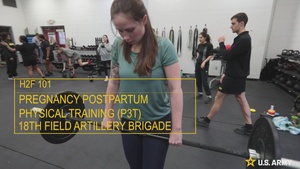 18th Field Artillery Brigade Pregnancy Postpartum Physical Training