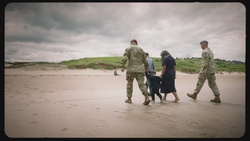 173rd Paratrooper's Son Is Baptized on Omaha Beach, Normandy, France