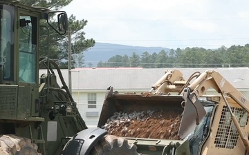 BROLL: 877th Engineering Battalion manages several projects at Ft. McClellan