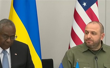 Austin Speaks at Ukraine Defense Contact Group Meeting