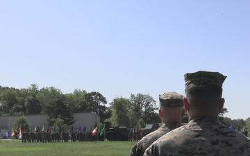 The Basic School change of command ceremony