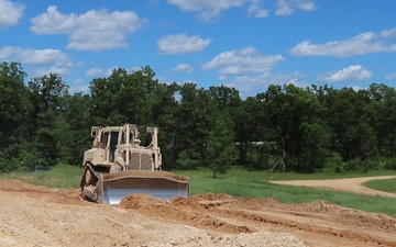 106th Engineer Detachment Soldiers operate heavy equipment for troop project at Fort McCoy, Part 1