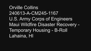 B-Roll - Maui Wildfire Disaster Recovery -  Temporary Housing