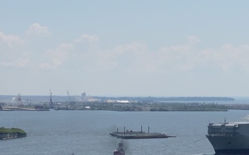 Cape Wrath transits newly-reopened Baltimore Federal Channel for Maryland Fleet Week