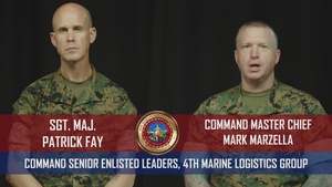 4th Marine Division Senior Enlisted Leaders' Birthday Message for Hospital Corpsmen