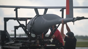 Ultra long range unmanned aerial vehicle launches in support of Valiant Shield 24