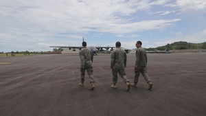 Valiant Shield 24: U.S. Marines Refuel a U.S. Air Force C-130