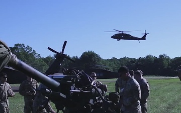 Arkansas National Guard Prepares For Artillery Air Raid