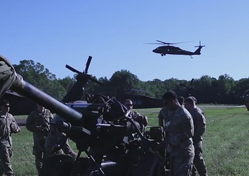 Arkansas National Guard Prepares For Artillery Air Raid