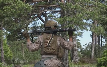 2nd AAB Marines, Swedish 181st Armored Battalion conduct an integrated company level live-fire and maneuver range in Sweden during BALTOPS 24 – B-Roll Package