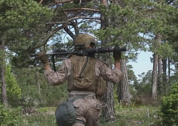2nd AAB Marines, Swedish 181st Armored Battalion conduct an integrated company level live-fire and maneuver range in Sweden during BALTOPS 24 – B-Roll Package
