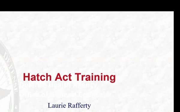 Hatch Act Training (13 June 2024)
