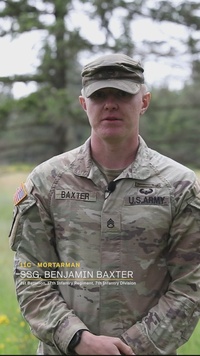 Staff Sgt. Benjamin Baxter talks about his experiences in the Army