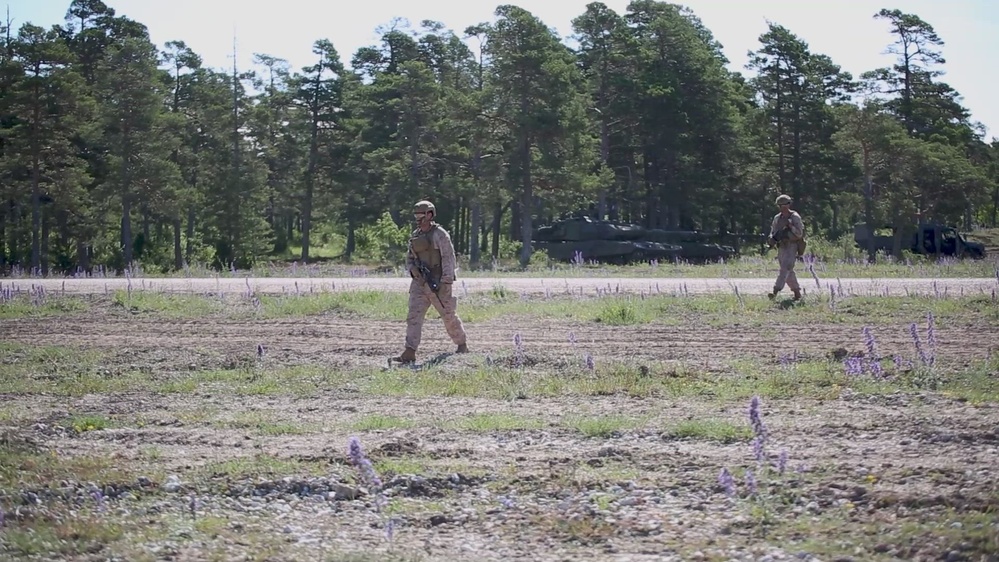 DVIDS - Video - U.S. Marines, Swedish 181st Armored Battalion conduct ...