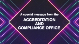 A message from BAMC's Accreditation and Compliance Office