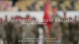 45th Field Artillery Brigade change of command